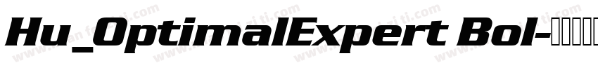 Hu_OptimalExpert Bol字体转换